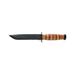 KA-BAR Knives Original Full Size US Army Fixed Blade Tactical Knives Combo Edge Leather Handle Brown Leather Sheath KB1219