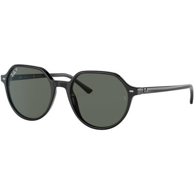 Ray-Ban RB2195 Thalia Sunglasses Black Polar Green 53 RB2195-901-58-53