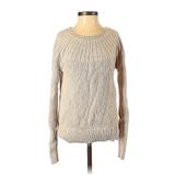 Banana Republic Factory Store Pullover Sweater: Ivory Grid Tops - Women's Size X-Small