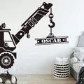 Autocollant Mural avec Nom Personnalisé pour Voiture et Véhicule Décoration de Chambre d'Enfant