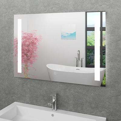Acquavapore - Badspiegel, Badezimmer Spiegel, Leuchtspiegel mit Spiegelheizung 100x70cm LSP09 mit