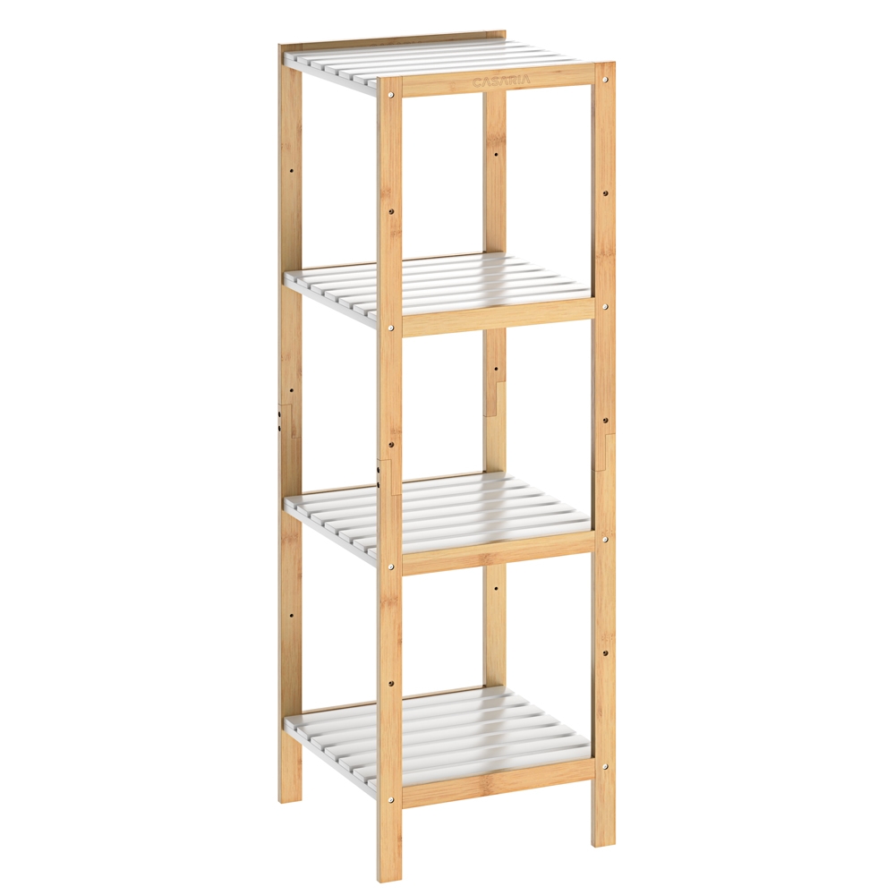 Casaria Standregal Bad Badregal Holz Bambus 4 Etagen Image
