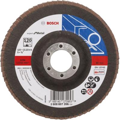 Bosch - Accessories 2608607356 X551 Fächerschleifscheibe Durchmesser 125 mm Bohrungs-Ø 22.33 mm