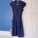 Anthropologie Dresses | Anthropologie Navy Blue Midi Dress | Color: Blue | Size: 0