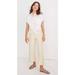 Madewell Pants & Jumpsuits | Madewell Emmett Wide-Leg Crop Pants In Stripe | Color: Cream/Yellow | Size: 14