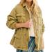 Free People Jackets & Coats | Free People We The Free Seize The Day Military Jacket Nwt | Color: Green/Silver | Size: Xs