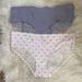 Jessica Simpson Intimates & Sleepwear | 3/$15 2 Pairs Jessica Simpson Lace Cheeky Panties Gray And Hearts Xl | Color: Gray/Pink | Size: Xl