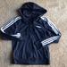 Adidas Tops | Adidas Cotton Zip Up Hoodie | Color: Blue/White | Size: M