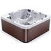 Luxuria Spas 5 - Person 56 - Jet Acrylic Rectangular Double Hot Tub w/ Ozonator in Mocha Acrylic in Gray/Brown | 32 H x 79 W x 79 D in | Wayfair