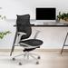 Via Seating Mesh Task Chair Upholstered/Mesh in Gray/Black | 43 H x 27.1 W x 17.2 D in | Wayfair 810061172666