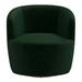 Barrel Chair - Joss & Main Mina 30" W Swivel Barrel Chair Wood/Fabric in Black/Brown | 30 H x 30 W x 34 D in | Wayfair