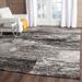 Black/Gray 72 x 0.43 in Indoor Area Rug - 17 Stories Gicelle Abstract Silver/Black Area Rug | 72 W x 0.43 D in | Wayfair