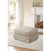 Eider & Ivory™ Gauvin Ottoman Polyester in Gray | 18 H x 32 W x 24 D in | Wayfair 87986087721949B297A004626AEEBE3C