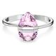 Swarovski Magnetic Closure Bangle, Pink Pear Cut Crystal on a Stainless Steel Band, from the Lucent Collection, Size Medium