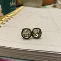 Anthropologie Jewelry | Anthropologie Gray Jewel Studs | Color: Silver | Size: Os