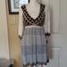 Free People Dresses | Free People Xs Knit Dress Western Flare | Color: Black/White | Size: Xs