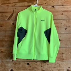 Nike Jackets & Coats | Nike Drifit Fullzip Girls Fleece Sweater Jacket | Color: Gray/Yellow | Size: Xlg