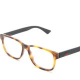 Gucci Accessories | New Gucci Gg 0011o 006 Avana Brown Transparent Authentic Eyeglasses 55-17-145 | Color: Brown | Size: 55-17-145