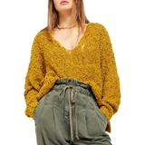 Free People Sweaters | Free People Sunday Shore Pullover Sweater Md, Lg | Color: Gold | Size: M