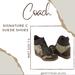 Coach Shoes | Coach Signature C Suede Shoes | Color: Silver | Size: 7.5