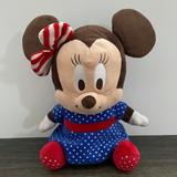 Disney Toys | Minnie Mouse Plush Disney Usa Changi Singapore Airport Stuffed Animal Toy 13" | Color: Black/Red | Size: 13"