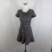 J. Crew Dresses | J Crew Mixed Tweed Fit-&-Flare Dress Black Gray Women Size 00 | Color: Black/Gray | Size: 00