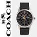 Coach Accessories | Coach Men's Watch Baxter W1584 Leather Black | Color: Black | Size: Os