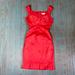 Jessica Simpson Dresses | Jessica Simpson Satiny Red Christmas Dress Size 10 | Color: Red | Size: 10
