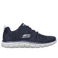 Skechers Men's Track - Front Runner Sneaker | Size 11.0 Wide | Navy/Gray | Textile/Synthetic | Machine Washable