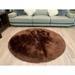 Ovella Home Premium Faux Sheepskin Shag Round Area Rug