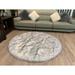 Ovella Home Premium Faux Sheepskin Shag Round Area Rug