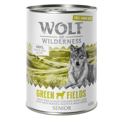 "6 x 400 g Senior ""Freilandfleisch"" Wolf of Wilderness Hundefutter"