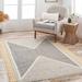 Sherbrooke 8' x 10' Handmade Cotton Moroccan Cotton Black/Light Beige/Mustard/Teal/Beige Area Rug - Hauteloom