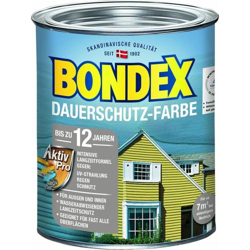 Bondex – Dauerschutz-Holzfarbe 750 ml, finnisch blau Holzschutzfarbe Holzschutz