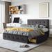 Nestfair Queen Size Platform Bed with Classic Headboard and 4 Drawers