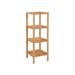 100% Bamboo Bathroom Shelf Stand 4-Tier Multifunctional Storage Rack Shelving Unit 38.6" x 13" x 13" Brown