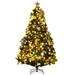 Costway 7.5FT Pre-Lit Artificial Christmas Tree 1100 Tips w/140 - See Details