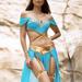 Disney Other | Forplay Jasmine Costume | Color: Blue/Gold | Size: Os