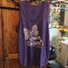 Disney Tops | Disney Tank Top Purple Epcot Flower & Garden Shirt | Color: Purple | Size: Xl