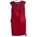 Nine West Dresses | 1016 Nine West Bodycon Peplum Dress Red | Color: Red | Size: 12