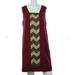 Jessica Simpson Dresses | Jessica Simpson Red And Beige Striped Shift Dress | Color: Red/Tan | Size: 2