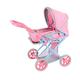 Laeto Bella And Friends Kids 3 In 1 Dolls Pram | Folding Doll Pram, Baby Doll Pram, Doll Stroller With Storage - Pink & Blue Ages 3 Years +