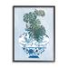 Stupell Industries Monstera Palm Plant Ornate Blue Bird Vase Scene By Melissa Wang Wood in Brown | 30 H x 24 W x 1.5 D in | Wayfair ai-899_fr_24x30