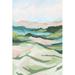 Red Barrel Studio® Tidal Valley II by June Erica Vess - Wrapped Canvas Painting Canvas in Green | 12 H x 8 W x 1.25 D in | Wayfair