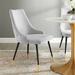 Adorn Tufted Performance Velvet Dining Side Chair by Modway Wood/Upholstered/Velvet in Gray | 34 H x 22 W x 25 D in | Wayfair EEI-3907-LGR