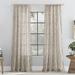 Scott Living Tulin Watercolor Print Sheer Rod Pocket Curtain Panel Polyester in Brown | 84 H x 50 W in | Wayfair WF-2FVBMO0