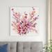 Red Barrel Studio® Flowers on a Vine I by Timothy O' Toole - Wrapped Canvas Painting Canvas, Wood in White | 36 H x 36 W x 1.25 D in | Wayfair