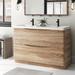 Greyleigh™ Vidor 48" Double Bathroom Vanity Set Wood/Plastic in Brown | 33.5 H x 47.5 W x 19 D in | Wayfair DB169397C6744182A07BBD5B6BF04B18