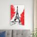 Red Barrel Studio® Day in Paris II by Annie Warren - Wrapped Canvas Painting Canvas in White | 36 H x 24 W x 1.25 D in | Wayfair