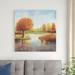 Red Barrel Studio® Lake Reflections I by Timothy O' Toole - Wrapped Canvas Painting Canvas, Wood in White | 36 H x 36 W x 1.25 D in | Wayfair